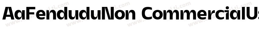AaFenduduNon CommercialUse字体转换